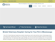 Tablet Screenshot of bristolveterinaryhospital.com